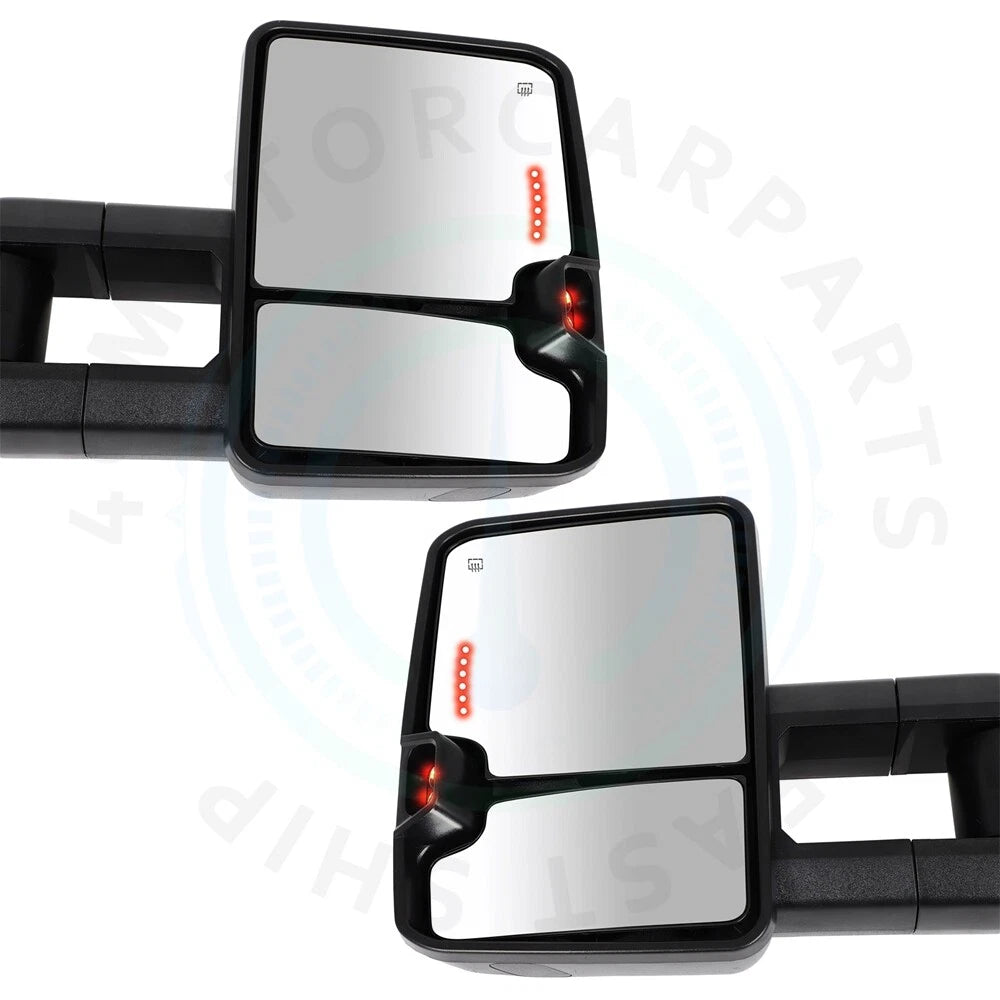 Smoked LED Tow Mirrors for Toyota Tundra (2007–2021)
