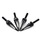 Set of 4 Windshield Spike Bolts for Harley Road Glide (2015–2023) Aluminum Black/White