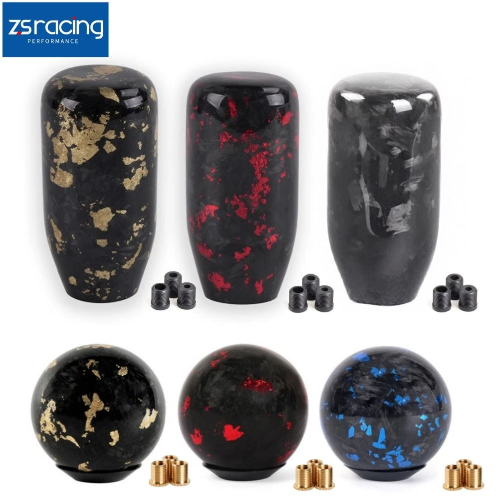 Universal Forged Carbon Fiber Manual Gear Shift Knob M8 M10 M12