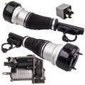 2 Front Air Suspension Struts w/ Compressor Pump Kit for Mercedes-Benz S350 (2013)