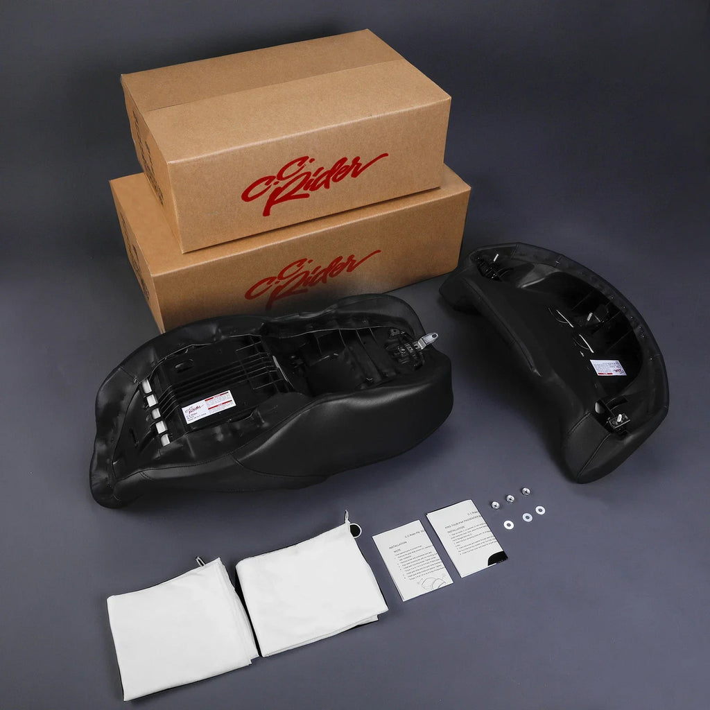 Driver Passenger Seat Backrest Pad for Harley Road Street Glide (2014-2023)
