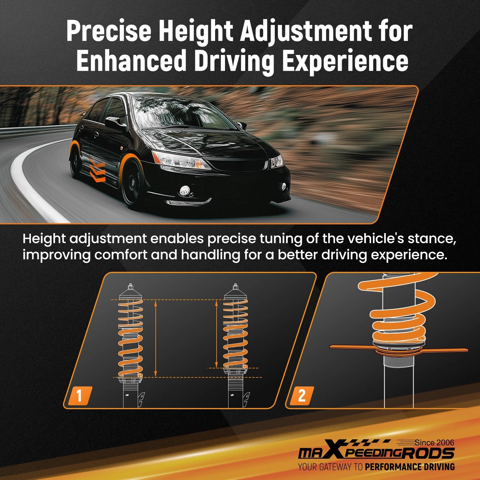 Coilovers Lowering Kit for BMW 3 Series E36 Coupe (1991–1999)