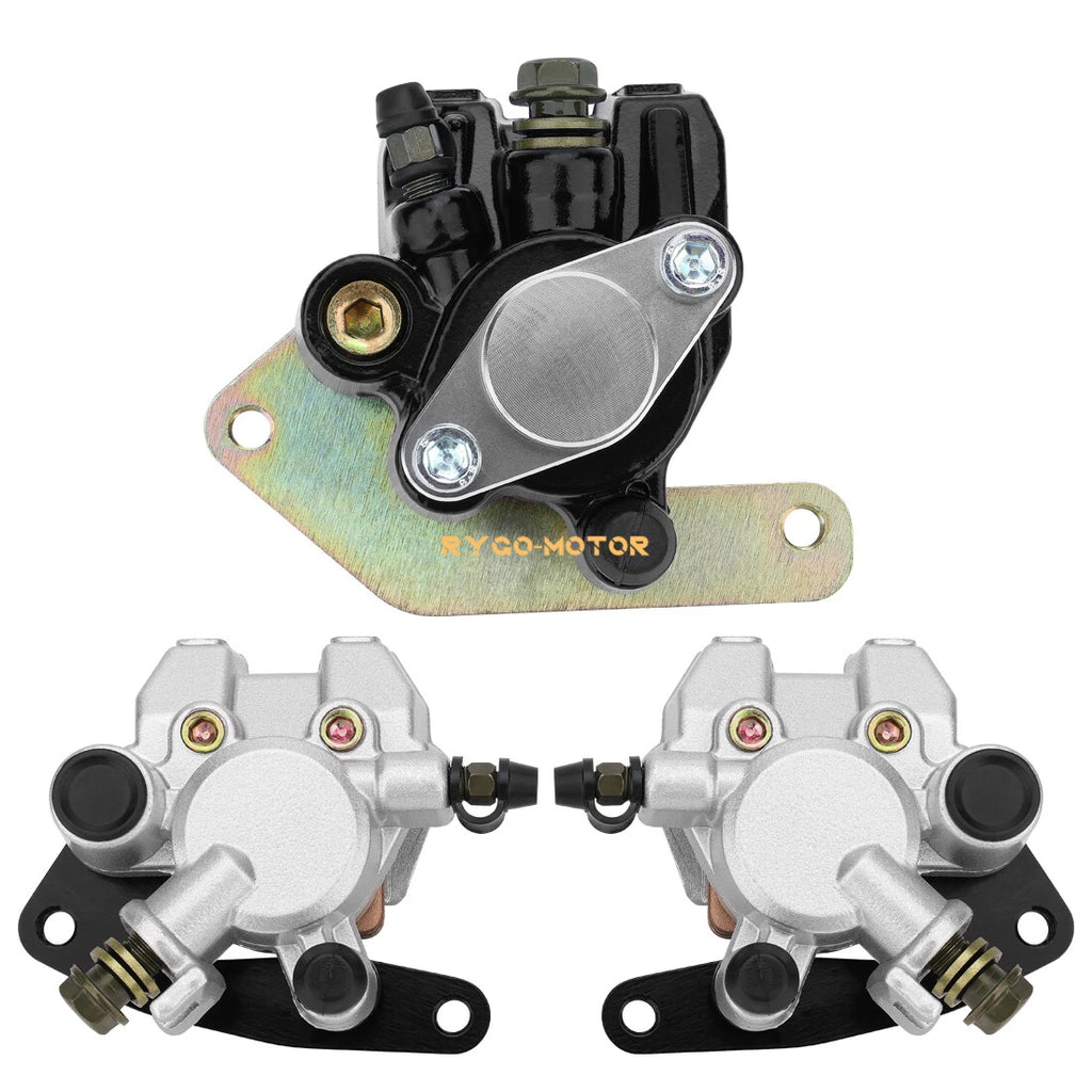 Front & Rear Brake Caliper Set for Yamaha Banshee 350 (1990–2006) w/Pads
