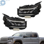 LED Headlight Set for Nissan Frontier (2022–2024) with DRL