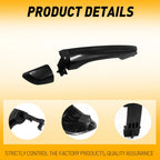 Rear Right Exterior Door Handle for Hyundai Elantra (2017–2020) Black