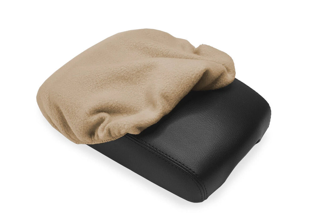 Console Lid Armrest Cover for Infiniti FX35 (2009–2012) Beige Fleece