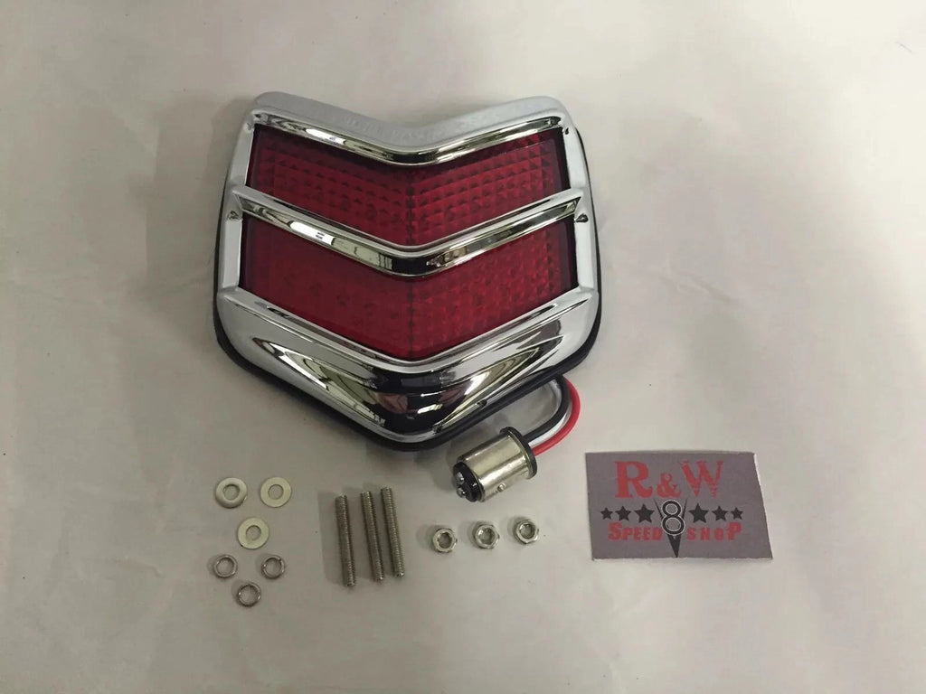 LED Tail Lights Original Style with Bezels for 1940 Ford Passenger Car (12V)