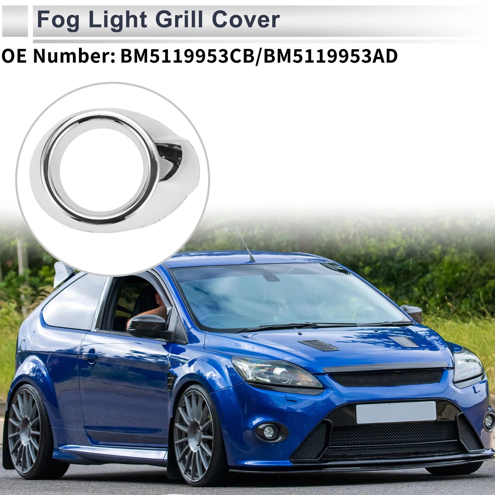 1 Pc Fog Light Grill for Ford Focus (2012–2014) No.BM5119953CB