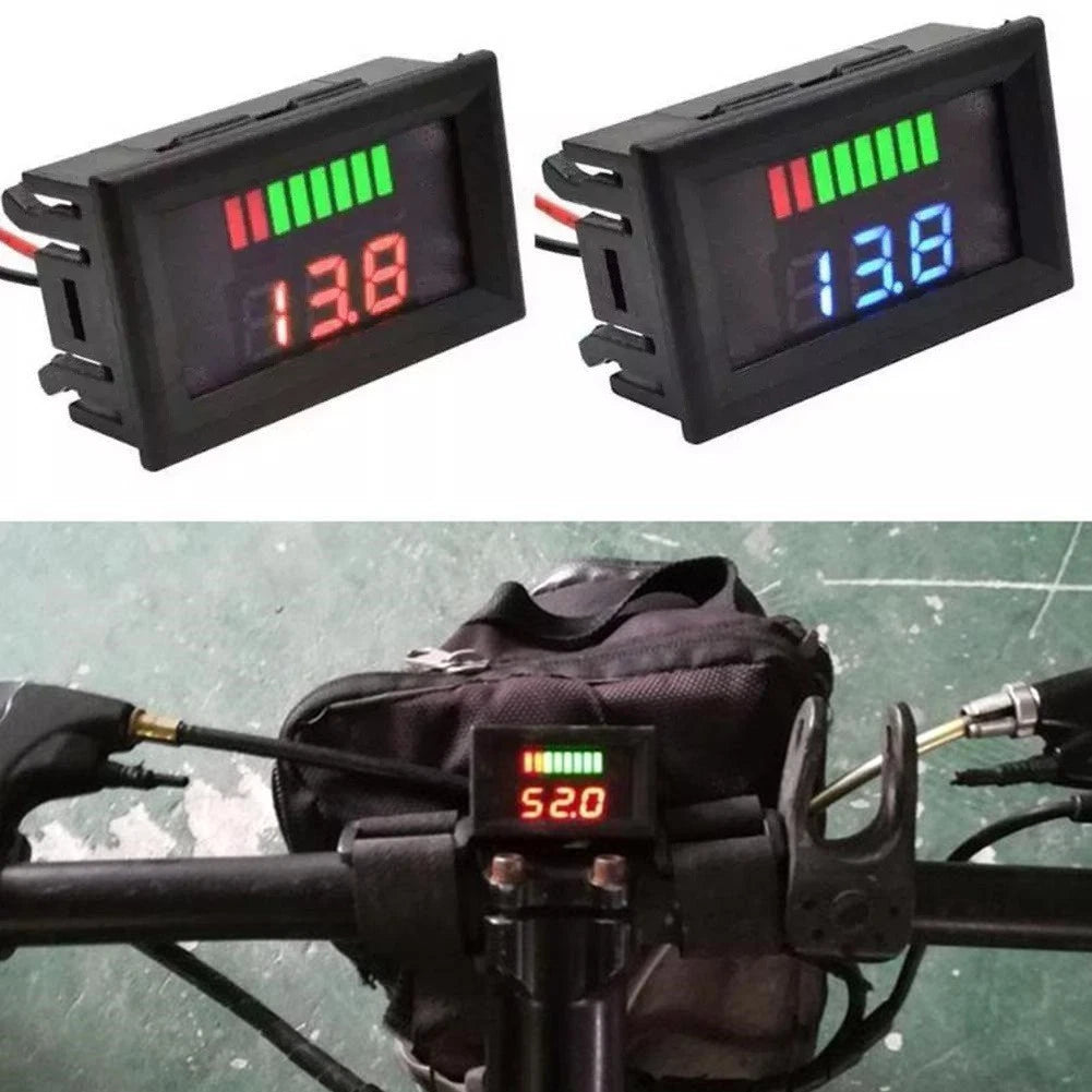 2X 12V 72V Digital Voltmeter Battery Gauge for Car Marine Motorcycle
