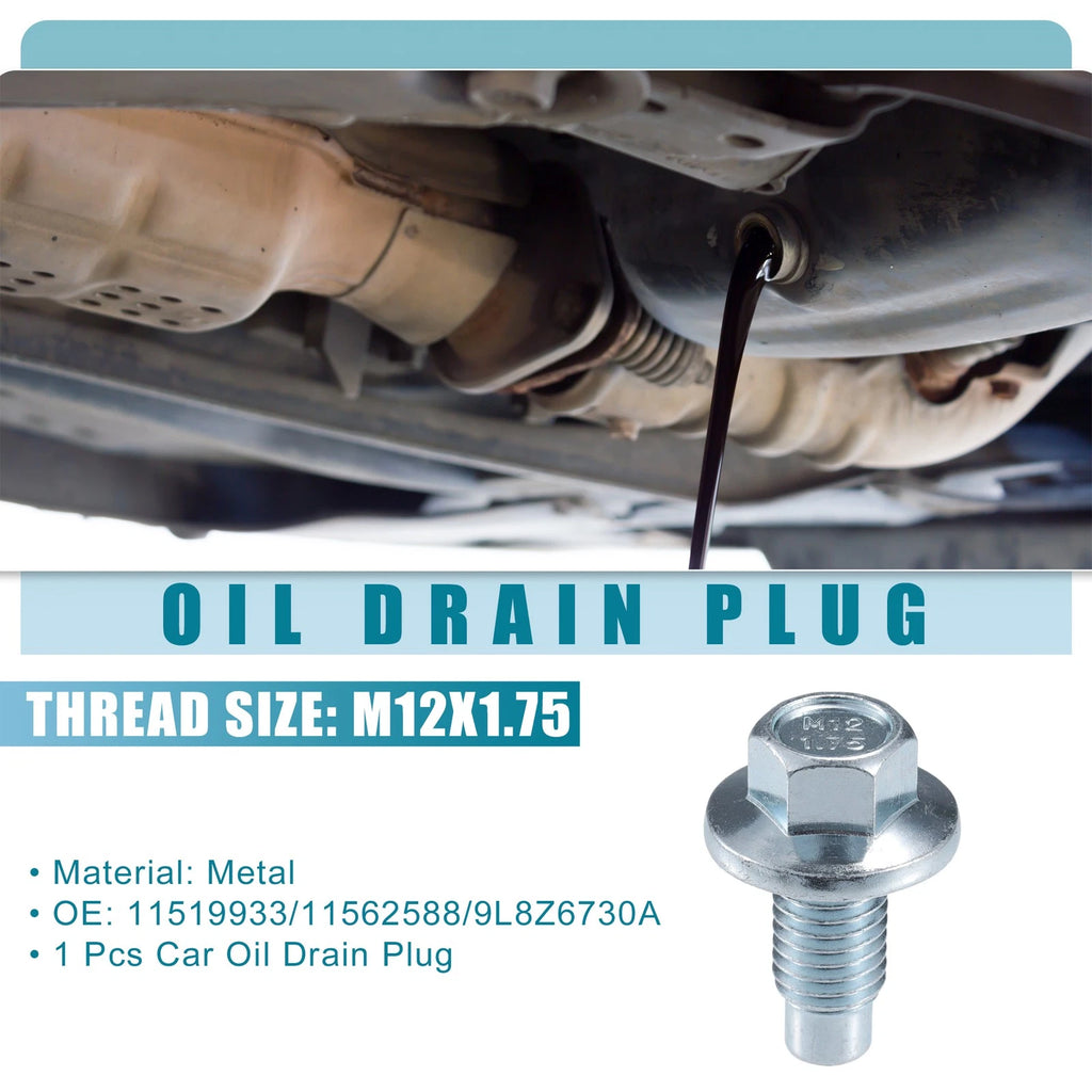 Oil Drain Plug No. 11519933/11562588/9L8Z6730A for Buick Enclave (2008–2017)