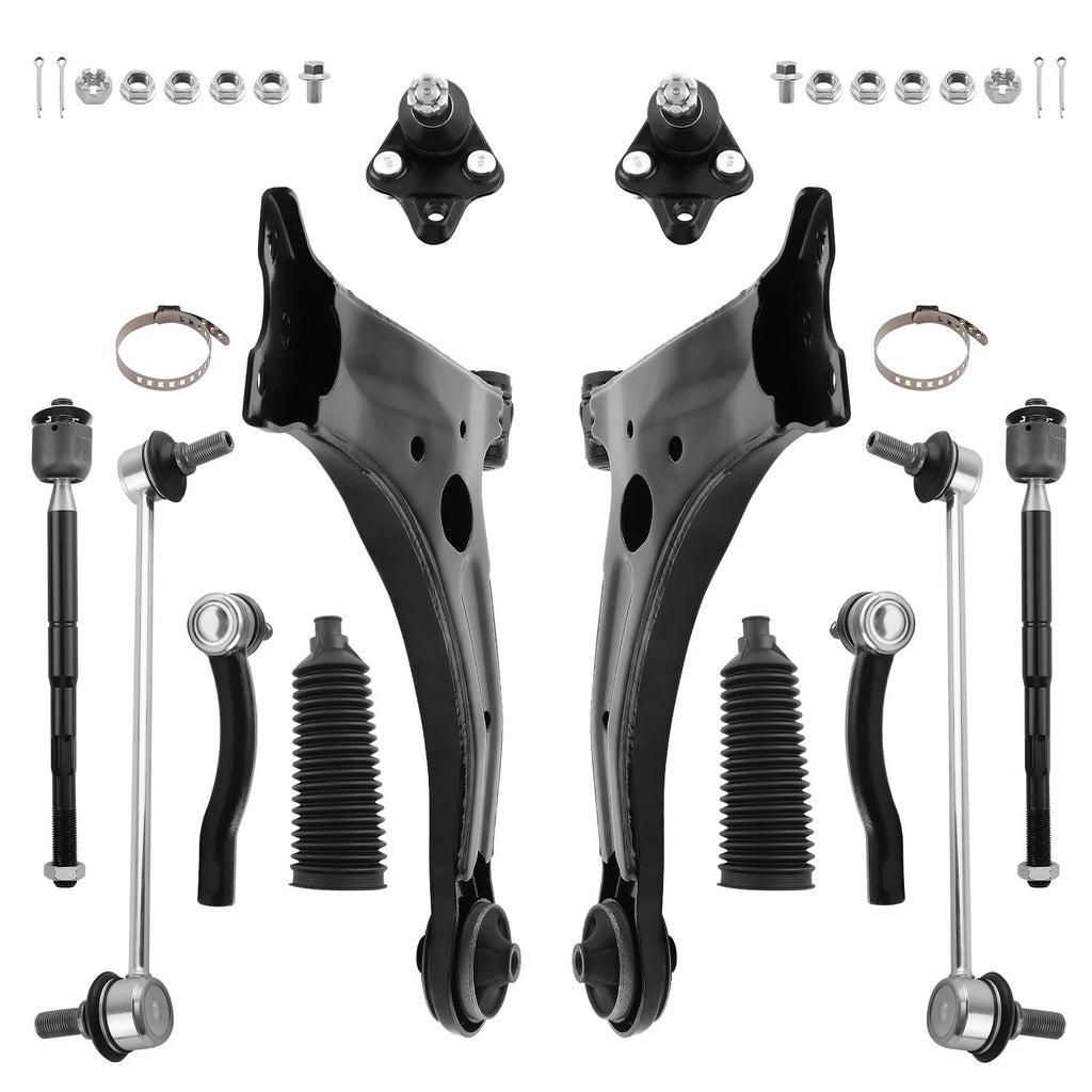 Suspension Kit with Front Struts, Control Arms, Sway Bar for Toyota Corolla (2003–2008)