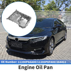 Engine Oil Pan for Honda Accord (1998-2002) - 1 x Steel Silver Tone