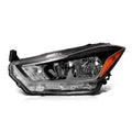 Left Side Headlight for Nissan Kicks (2018–2020) - Chrome, Amber Corner