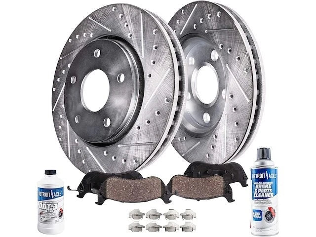 Front Brake Pad and Rotor Kit for Mazda CX-5 (2013–2017) QY114BC