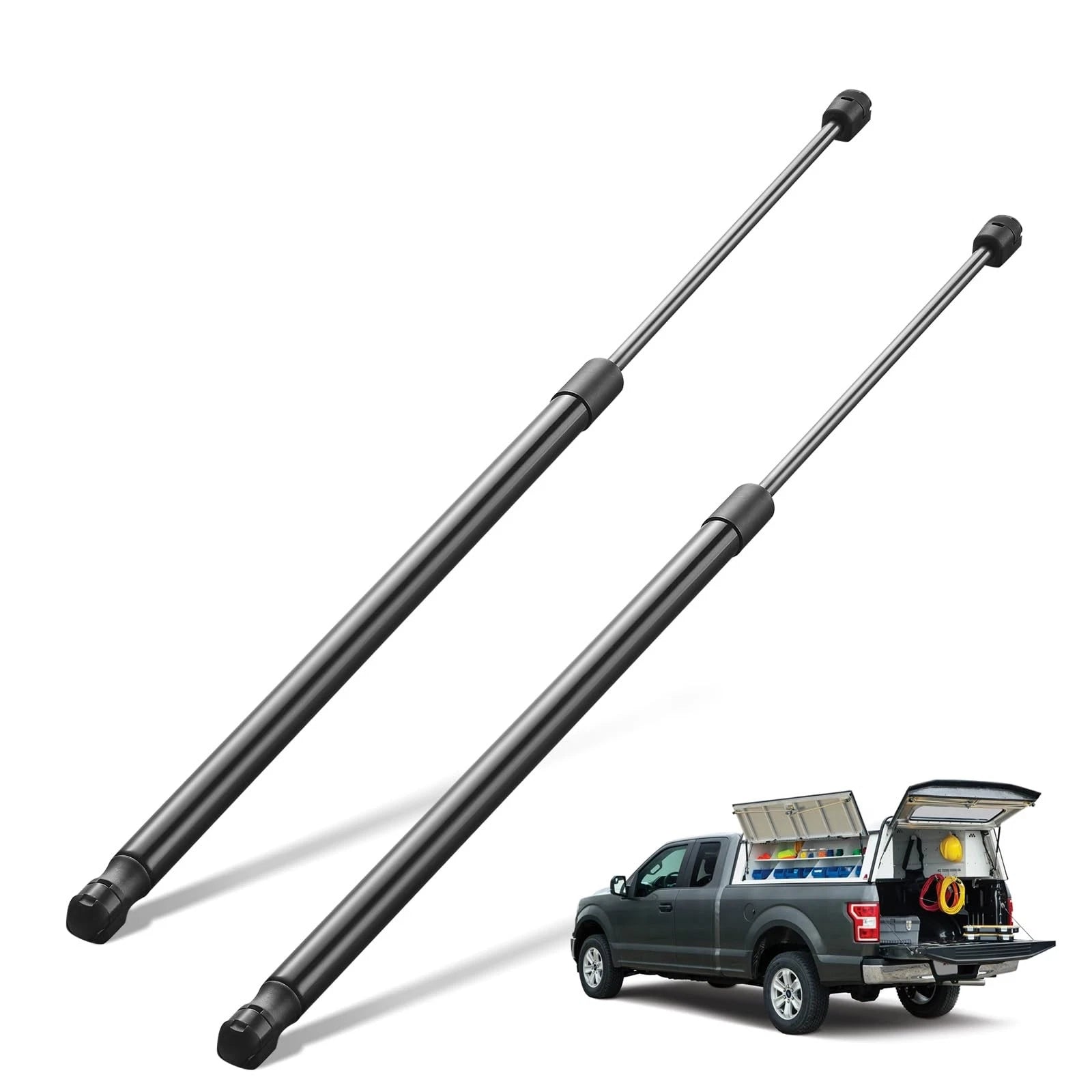 26" 101LB Gas Struts for Camper Shell Rear Topper Window Pickup Cap (2000–2024)