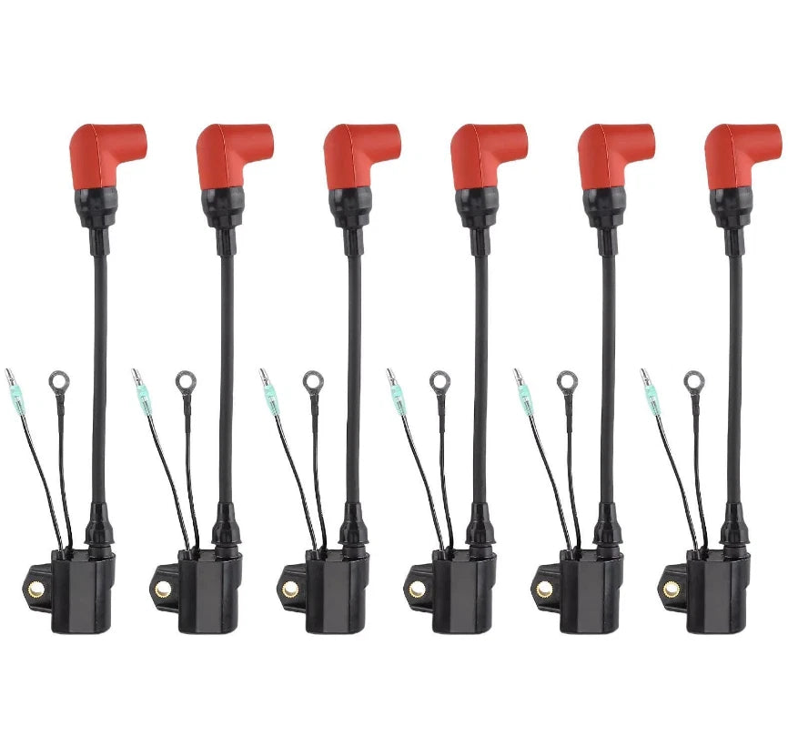 Set of 6 Ignition Coils for Yamaha 100HP 150HP 175HP 200HP 225HP