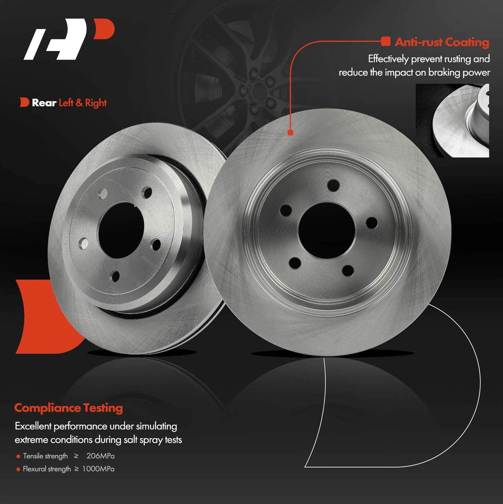 Rear Disc Brake Rotors for Ford Crown Victoria Mercury Grand Marquis (1992–2011)
