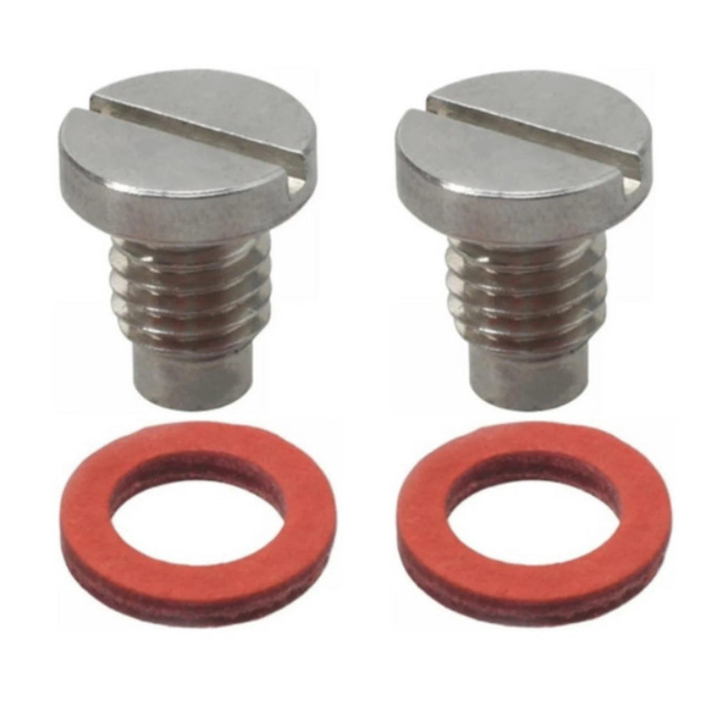 2 Lower Unit Drain Screws & Gaskets for Yamaha Outboard (688-45341-10, 90340-08002-00)