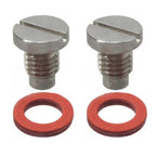 2 Lower Unit Drain Screws & Gaskets for Yamaha Outboard (688-45341-10, 90340-08002-00)