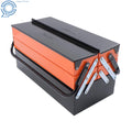3-Tier Metal Tool Box for Portable Storage (16.5")