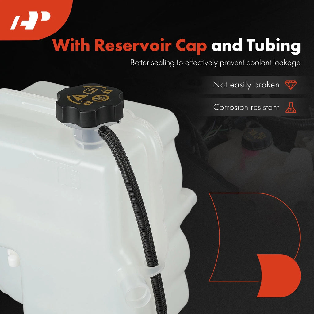 Engine Coolant Reservoir with Cap & Hose for Silverado 2500 HD (2017-2019)