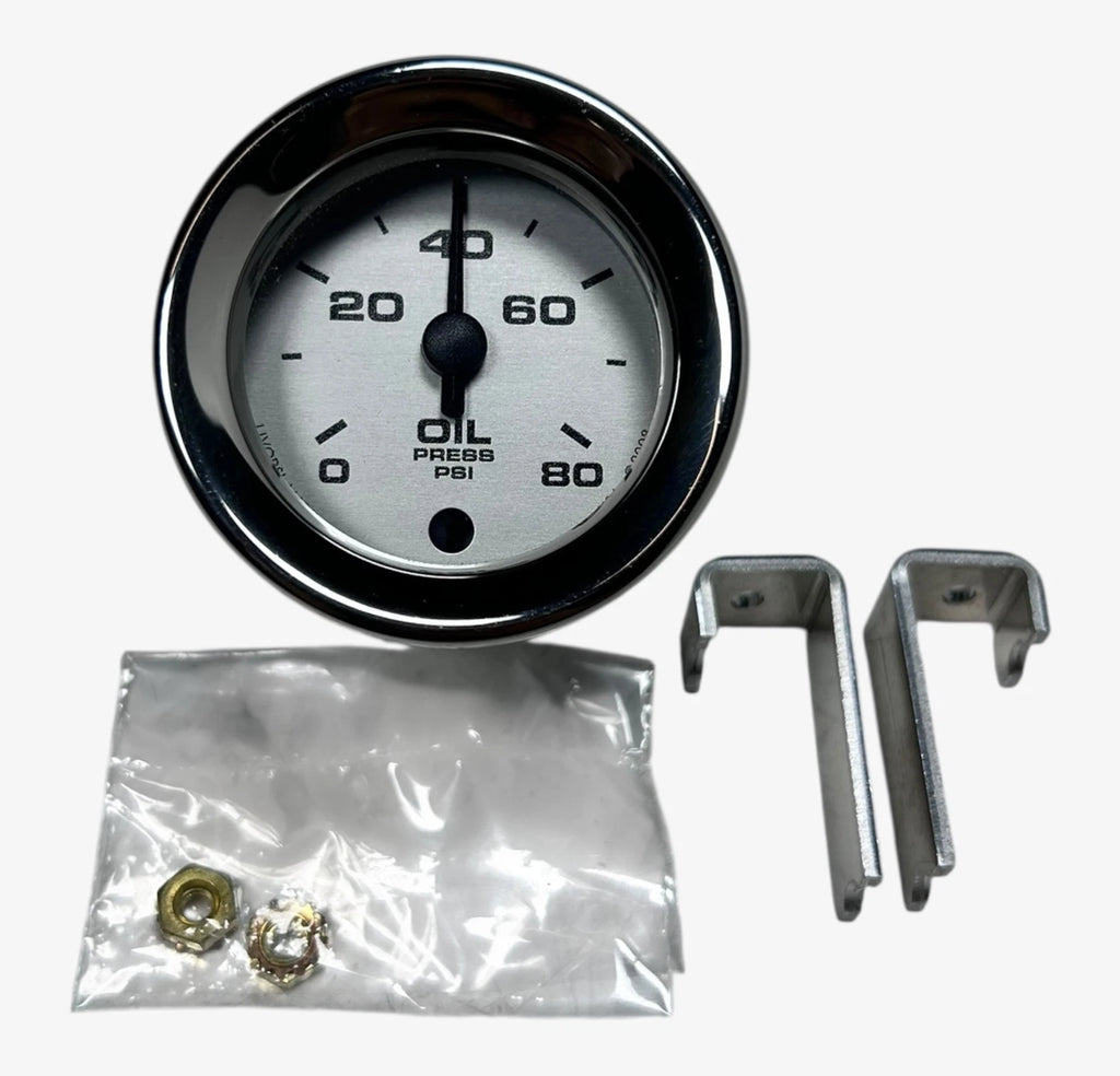 Oil Pressure Meter Gauge 2'' 0-80 Psi for Marine (961012)