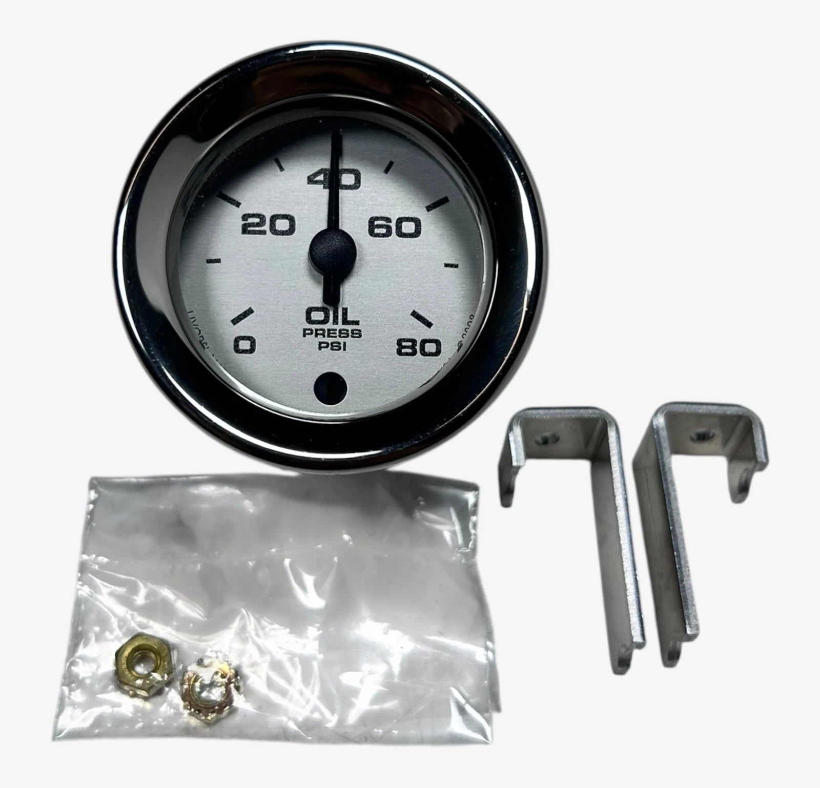 Oil Pressure Meter Gauge 2'' 0-80 Psi for Marine (961012)