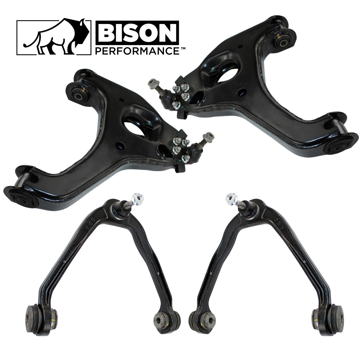 Set of 4 Control Arms Kit for Chevy GMC RWD (2010–2020)