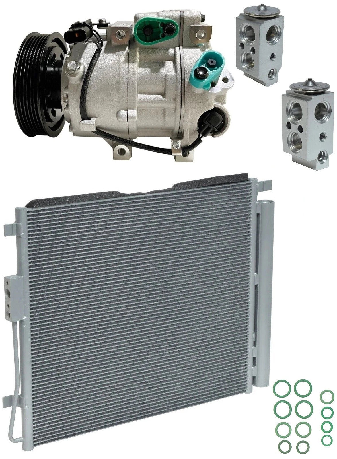 AC Compressor Kit with Condenser for Hyundai Santa Fe Sport 2.0T (2018)