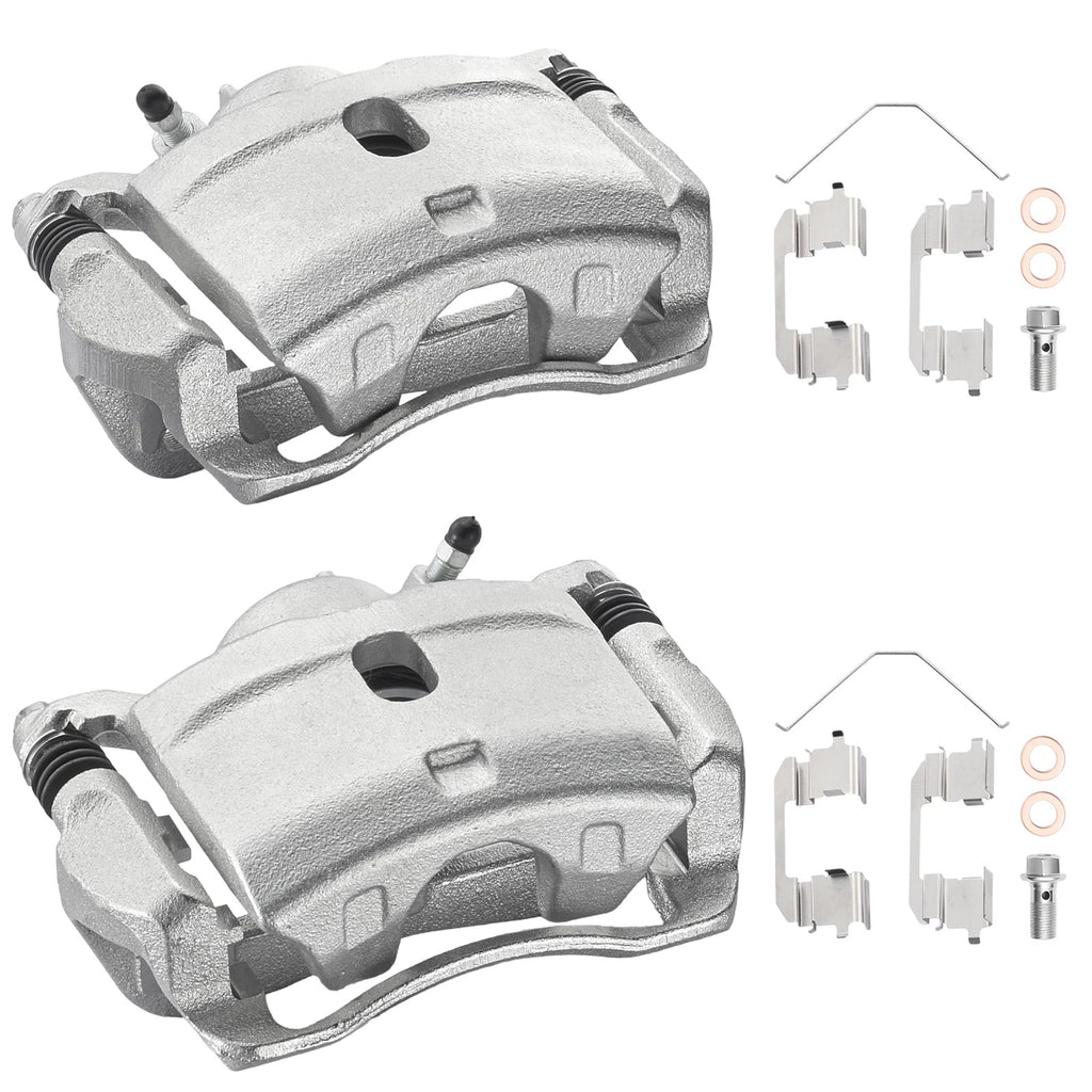 Front Brake Calipers with Bracket Pair for Honda Element & CR-V (2002-2011)