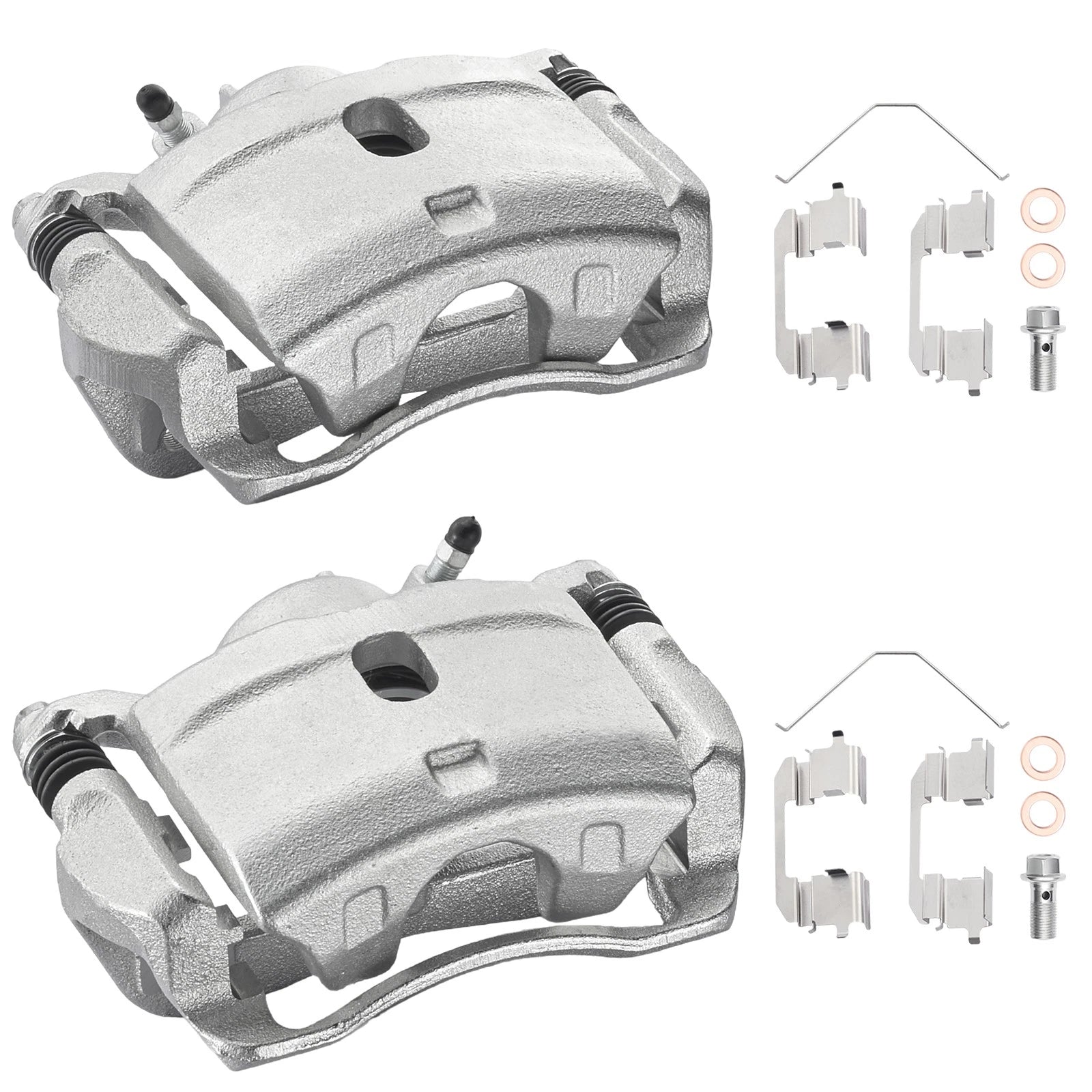 Front Brake Calipers with Bracket Pair for Honda Element & CR-V (2002-2011)
