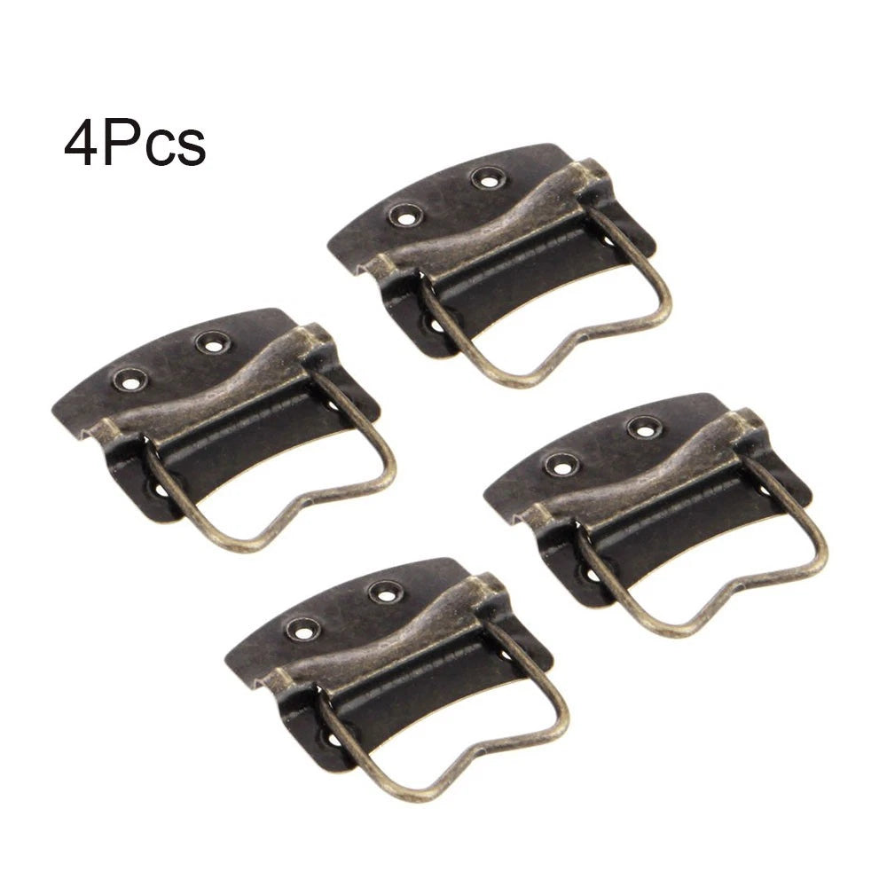 Set of 4 Vintage Metal Door Pull Handles for Suitcase Toolbox Drawer