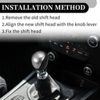 5 Speed Manual Gear Shift Knob for Hyundai IX35 (2009–2015) Faux Leather Black
