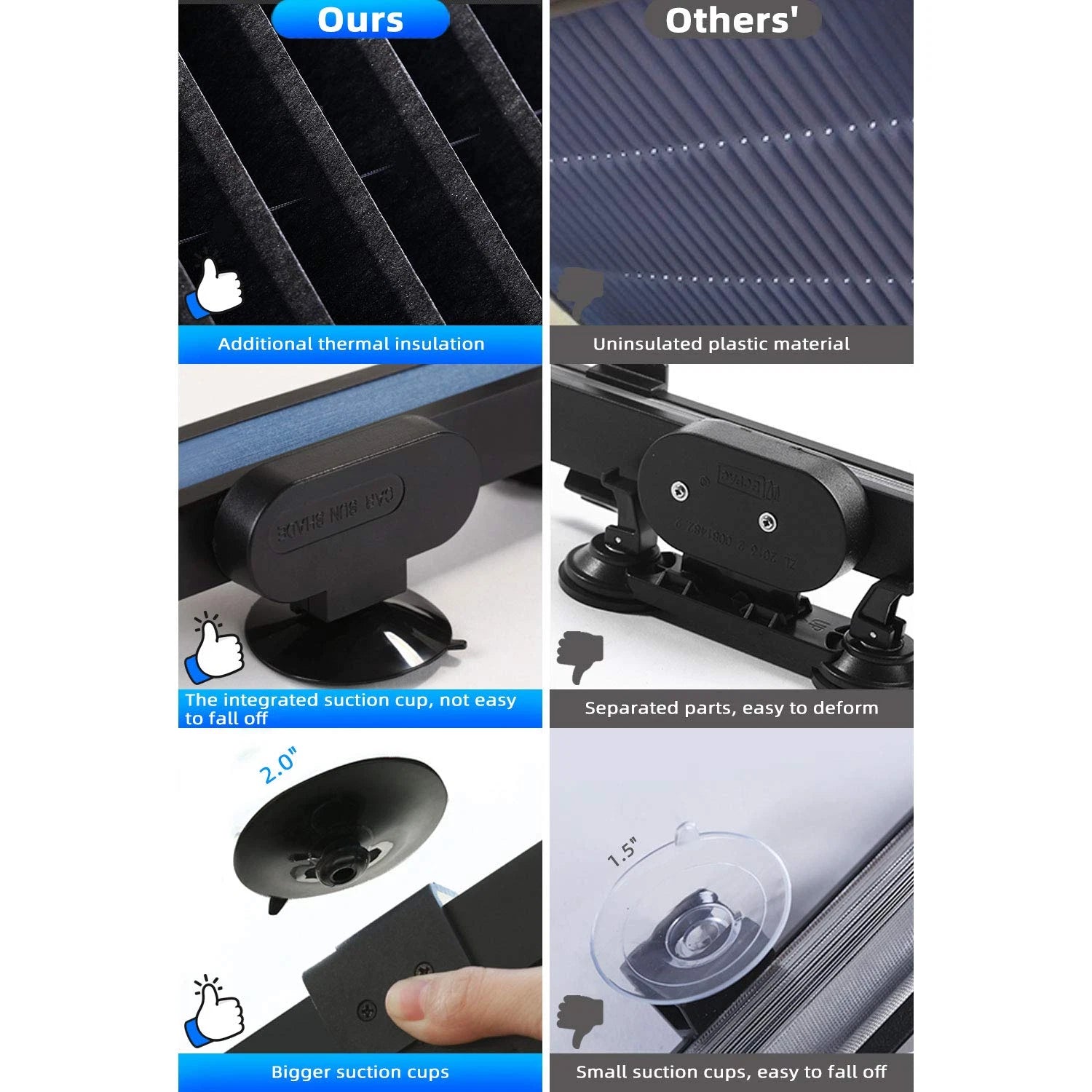 Retractable Windshield Sun Shade for Car (Universal Fit)