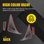 Door Armrest Cover Panels for Honda Pilot (2009–2015) Gray Microfiber