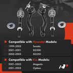 Set of 4 Tie Rod Ends for Hyundai Sonata Kia Optima