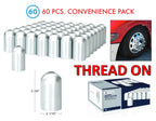 Chrome Lug Nut Covers Dome 33mm Thread-On for Ford F-150 (2004–2020)
