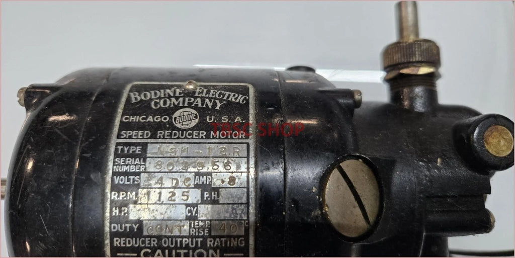 Bodine Electric NSH-12R 1/50 HP DC Speed Reducer Motor for (24V)