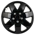 Set of 4 Black 16" Wheel Hub Caps for R16 Tire 5 Lug Wheels