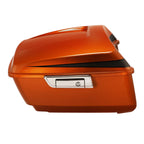 King Trunk for Harley Touring (2014–2025) Scorched Orange/Black Denim