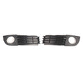 2X Front Lower Fog Light Lamp Cover Bumper Grille for Audi A6 C5 (2002–2005)
