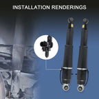 Rear Air Shock Struts + Compressor Pump for Chevy Tahoe GMC Yukon (2015-2019)