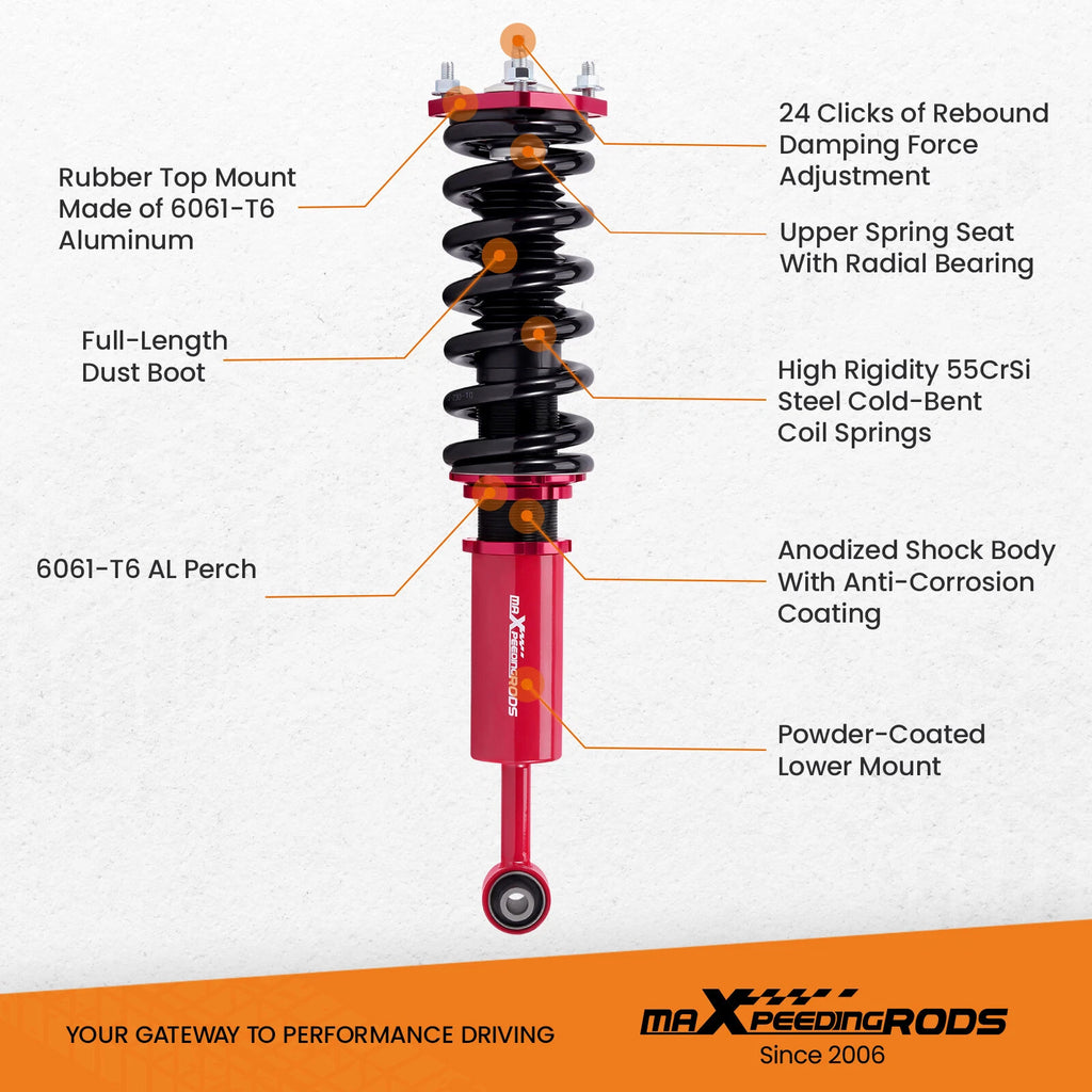 Coilovers Suspension for Lexus IS300 (2000–2005) 24 Way Damper Shocks