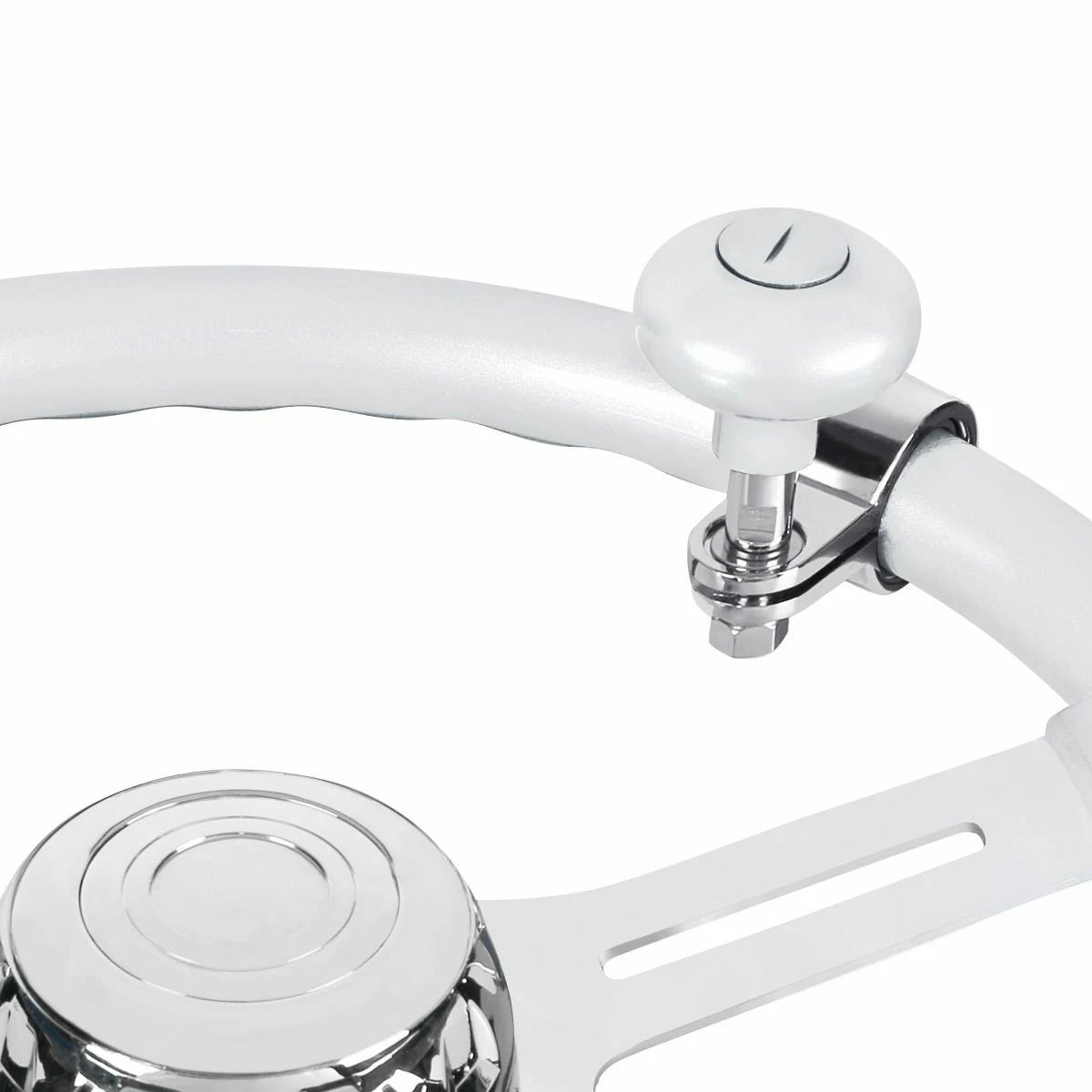 Steering Wheel Spinner Heavy Duty for Car Truck Handle Pearl White (2020–2025)