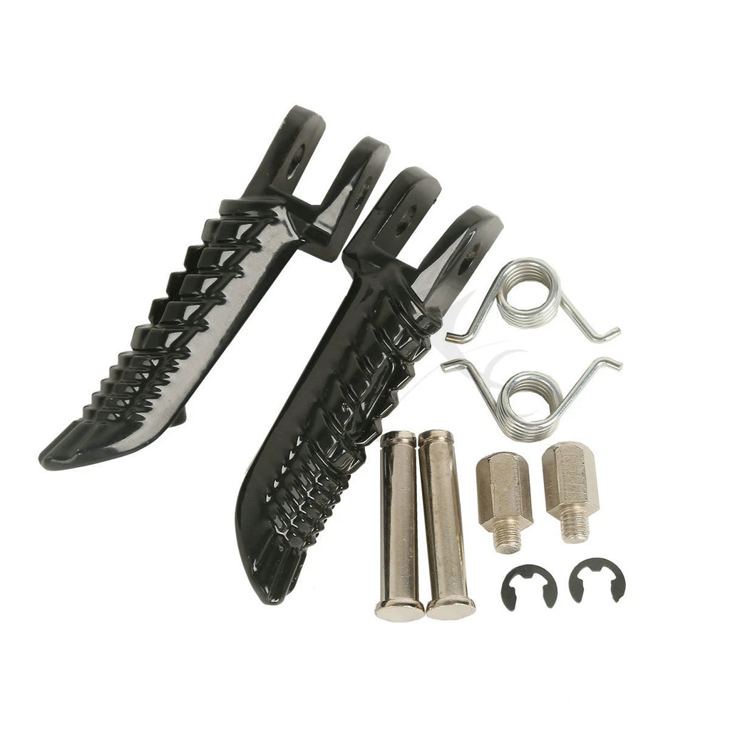 Black Front Foot Pegs for Suzuki GSXR600 GSXR750 GSXR1000 (2001–2025)
