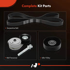 3X Serpentine Belt Drive Component Kit for Chevrolet Silverado 1500 (2007–2018)