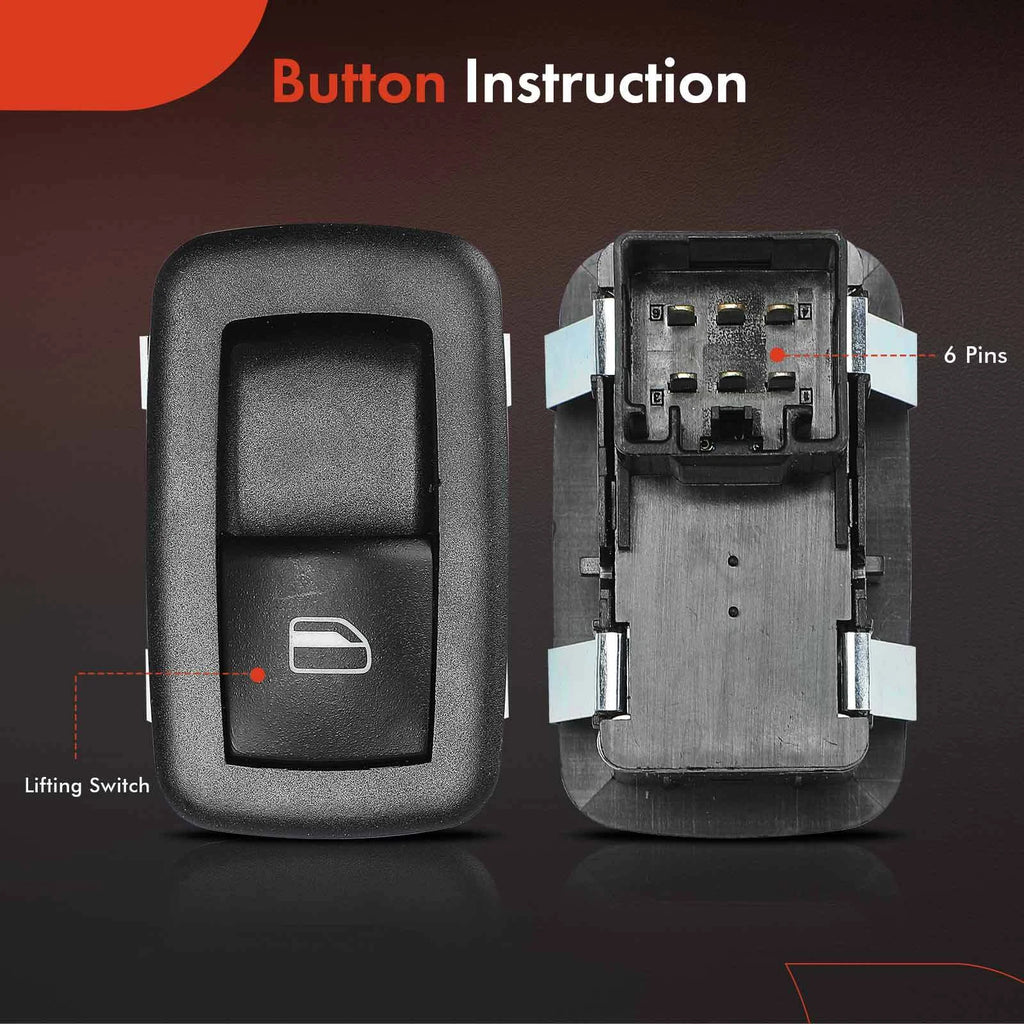 Rear Side Power Window Switch for Jeep Cherokee (2014-2017)