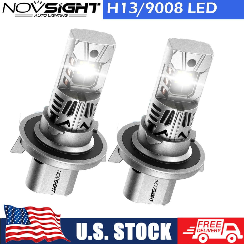 2X H13 9008 LED Headlight Bulbs Kit 420000LM Hi-Lo Beam 6500K