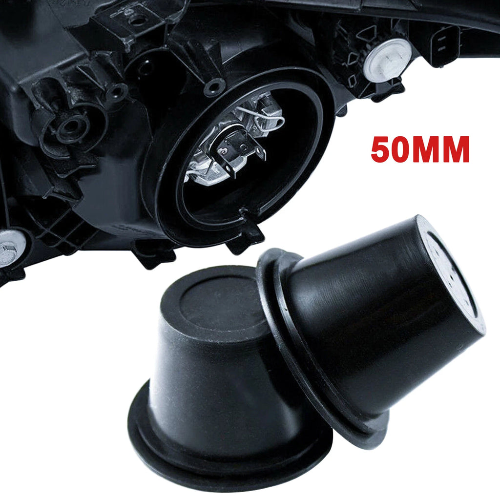 Housing Seal Caps Covers for LED HID Headlight Modification Kit (50–50)