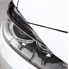 Set of 2 Carbon Fiber Headlight Scuff Eyebrow Stickers for BMW (2014)